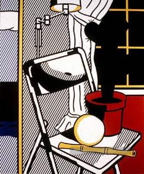 Roy Lichtenstein œuvres - intérieur avec cactus 1978 Roy Lichtenstein